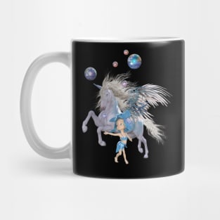 Cute little fayri with wonderful unicorn Mug